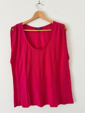 Express Pink Sleeveless Scoop Neck Tank Top